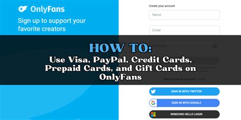 use gift card on onlyfans|HOW TO USE VISA GIFT CARD ON ONLYFANS 2024 (FULL。